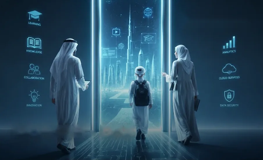 Illustration: digital education services in the United Arab Emirates